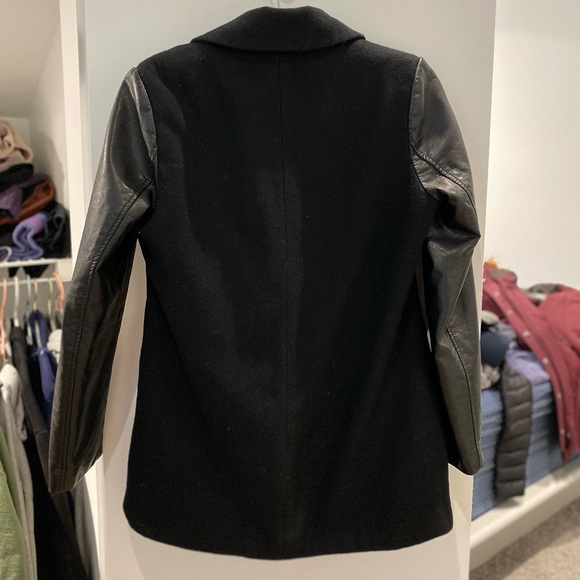 American Eagle Wool Moto Coat - Picture 6 of 7